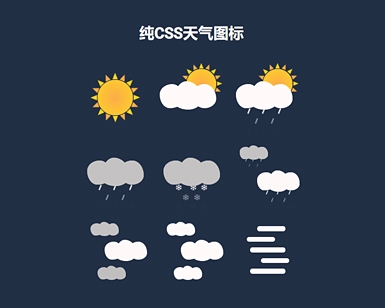 css实现天气图标