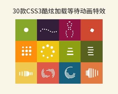 30款CSS3酷炫加载等待动画特效