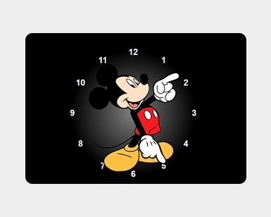 CSS3+SVG实现米老鼠时钟动画效果