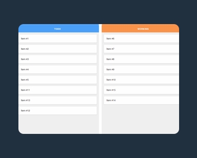 jQuery+css滚动列表可拖动表单特效