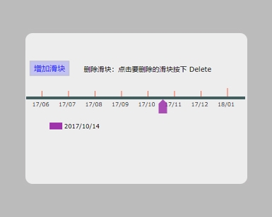 可拖动水平时间轴效果