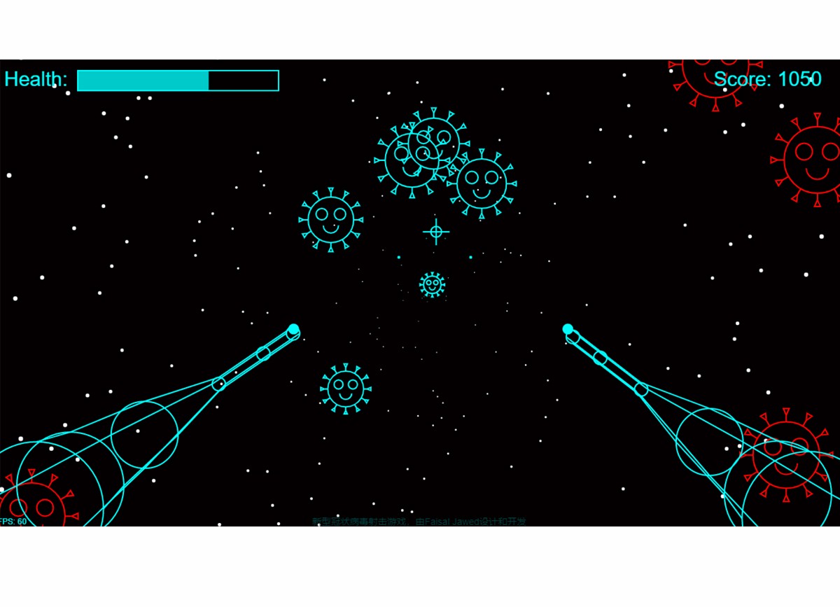 新型冠状病毒射击HTML5小游戏