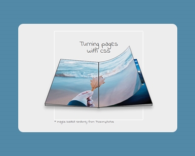 CSS3实现书本自动翻页特效