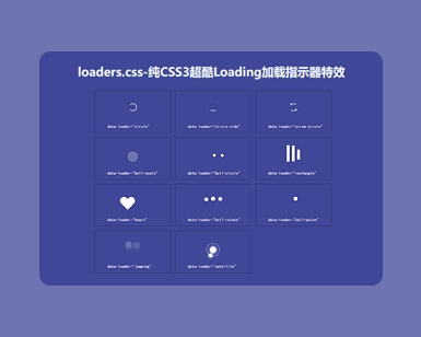 纯CSS3实现图标加载动画特效