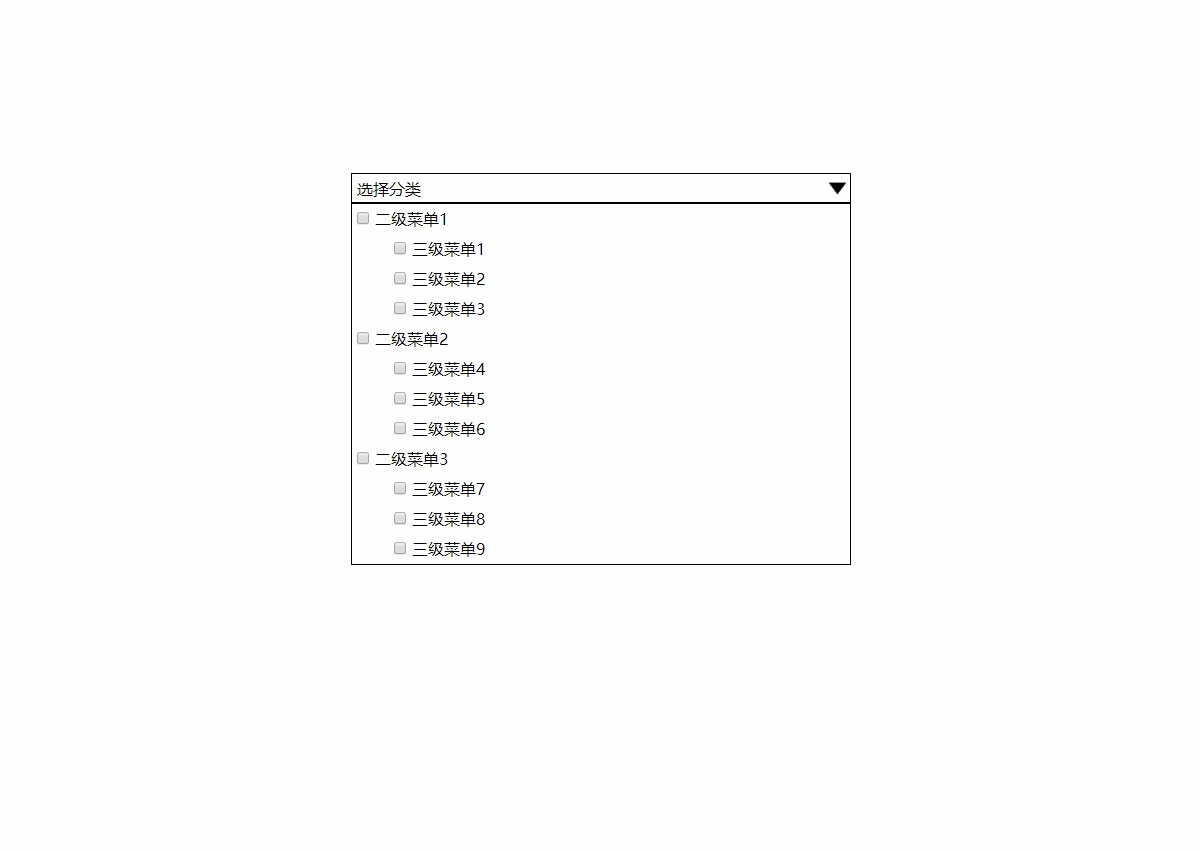 jQuery点击弹出下拉复选框代码