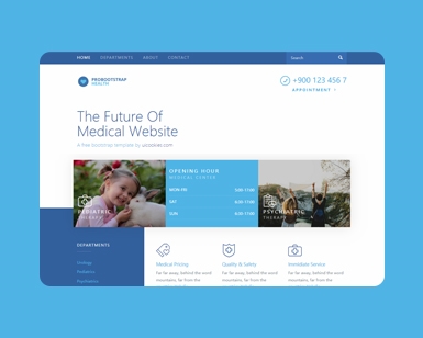Health - Bootstrap 4健康医疗网站模板