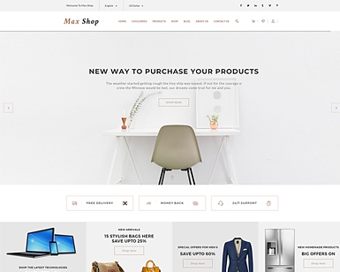 Max Shop - 电子商务 HTML 前端模板