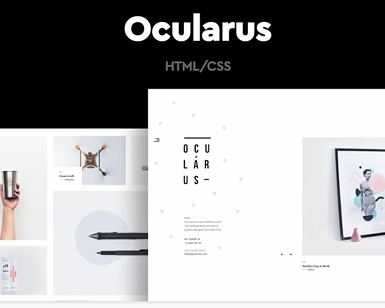 Ocularus - 极简摄影 HTML 模板