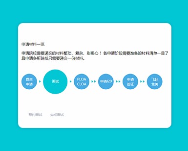 jquery申请签证步骤内容显示切换代码