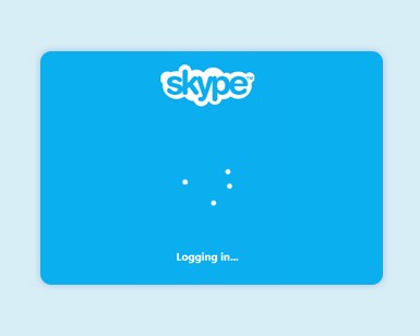 仿skype登录的css3加载动画特效演示